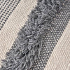 Cozy Ivory Grey Pouf