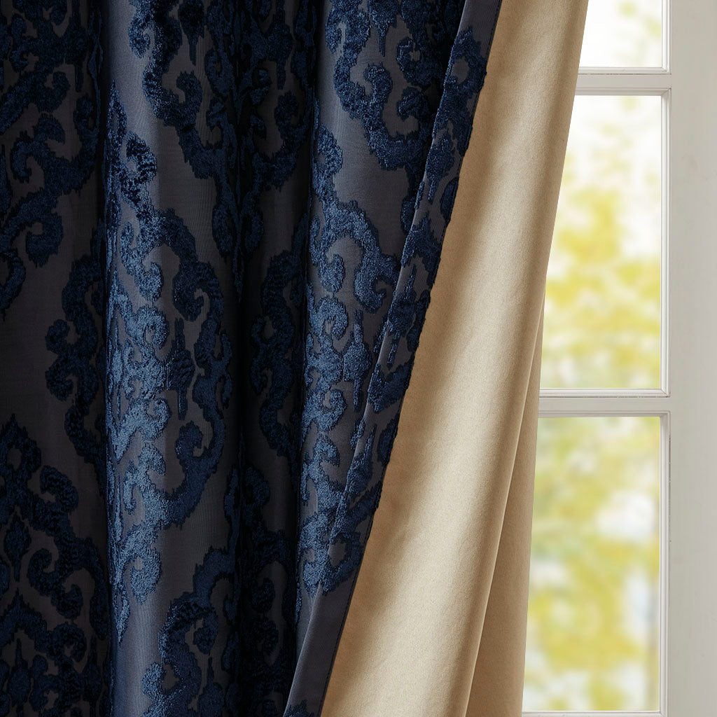 Cozy Blackout Jacquard Curtain Panel