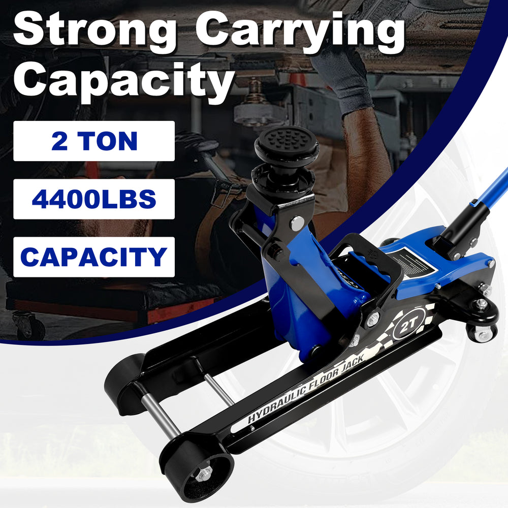 Low Profile Hydraulic Floor Jack - Heavy-Duty Lifting Power