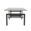 Sleek Black Glass Coffee Table