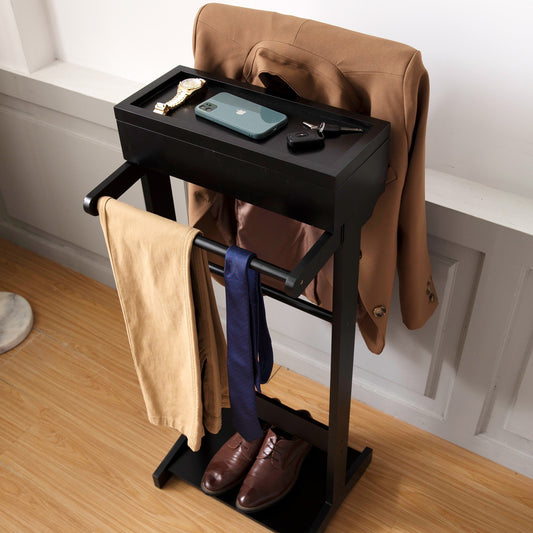 Stylish Portable Clothes Rack with Storage