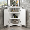 Triangle Storage Stand: Stylish & Adjustable Bathroom Cabinet