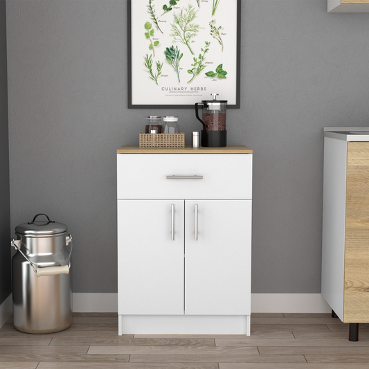 Chic Pantry Organizer with Drawer and Shelves