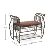 Chic Upholstered Bed Bench with Arms