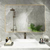 Glam Gold Rounded Corner Wall Mirror for a Modern Farmhouse Touch