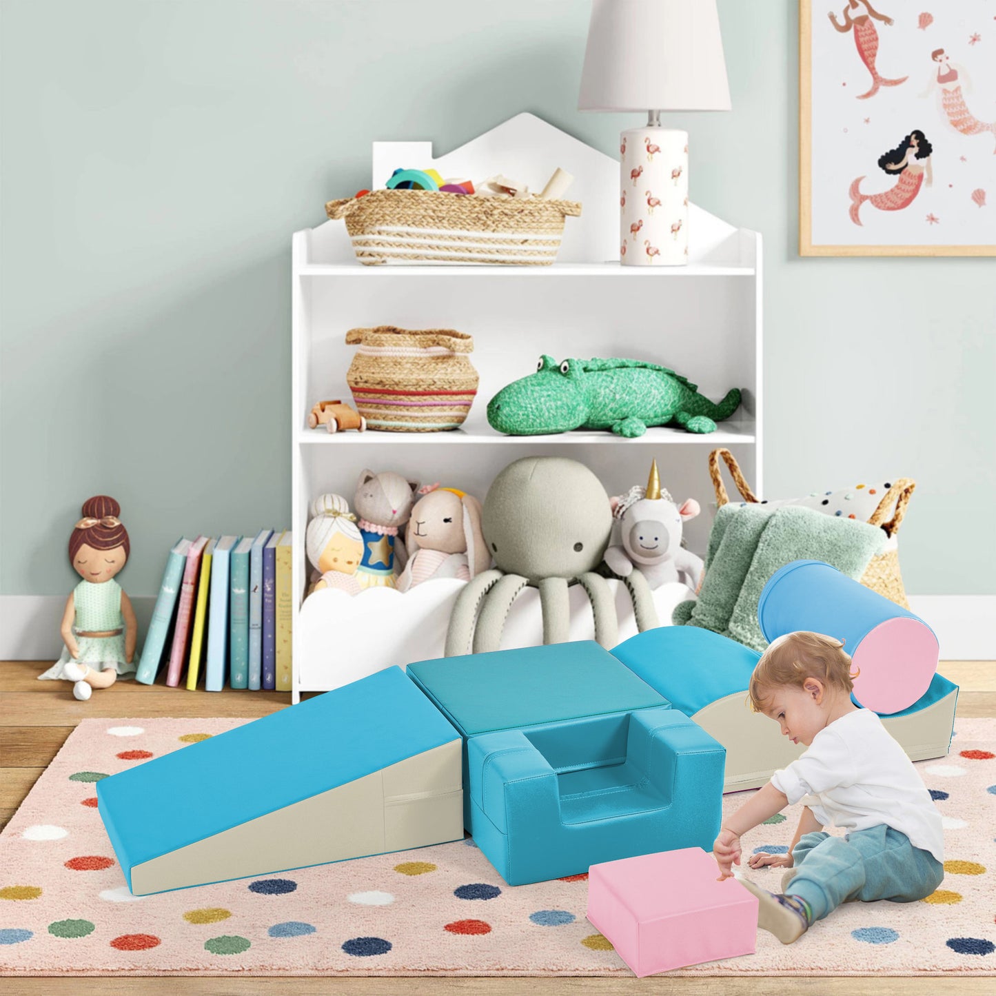 Bright & Cozy Climb-N-Crawl Playset for Kids