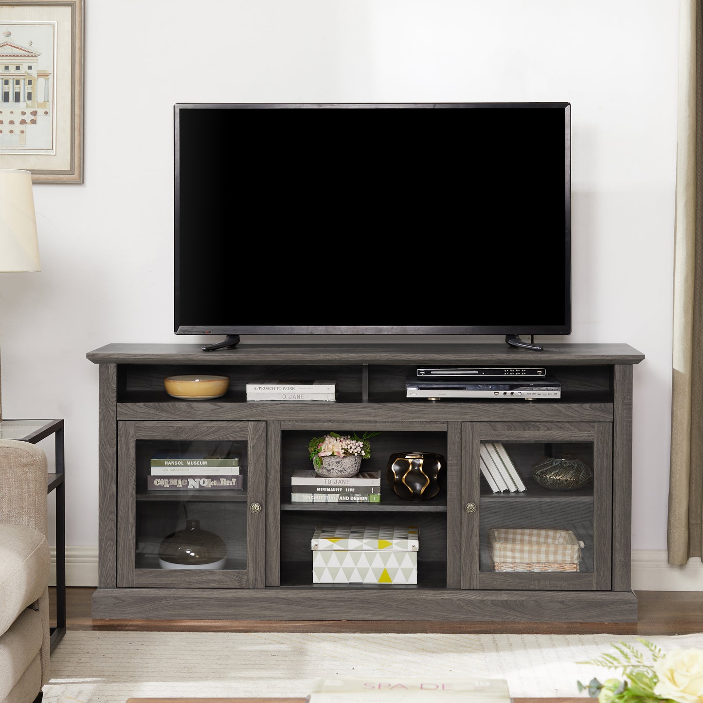 Chic TV Media Console with Stylish Storage