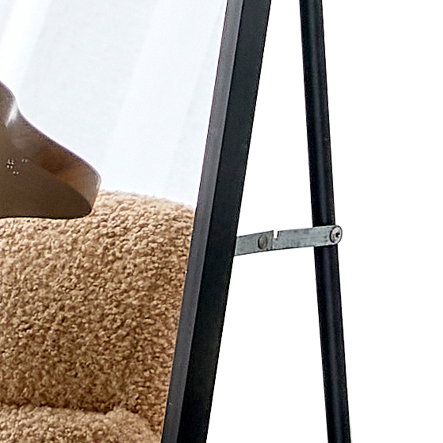 Sleek Black Full-Body Mirror