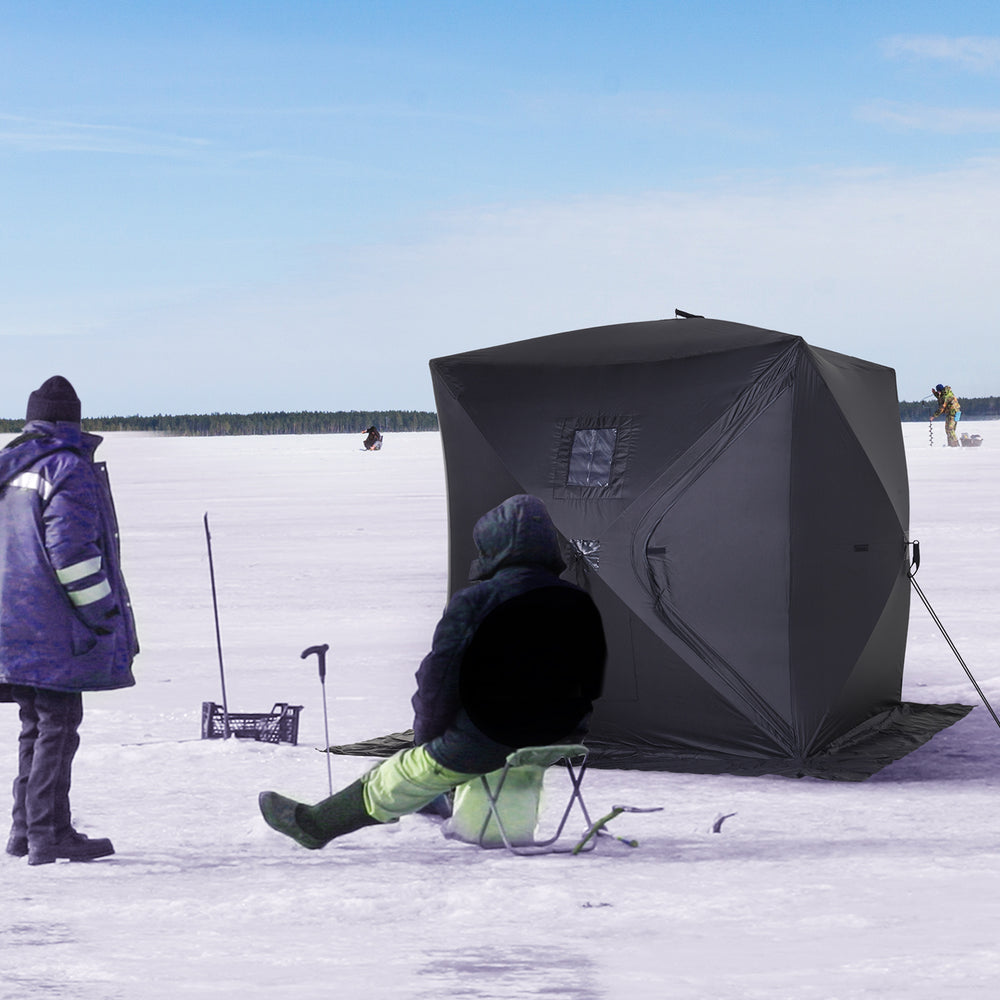 Cozy Ice Fishing Hub for Two