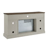 Cozy Touch Electric Fireplace TV Stand - Jasmine White