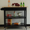 Stylish Mobile Kitchen Island with Lockable Wheels