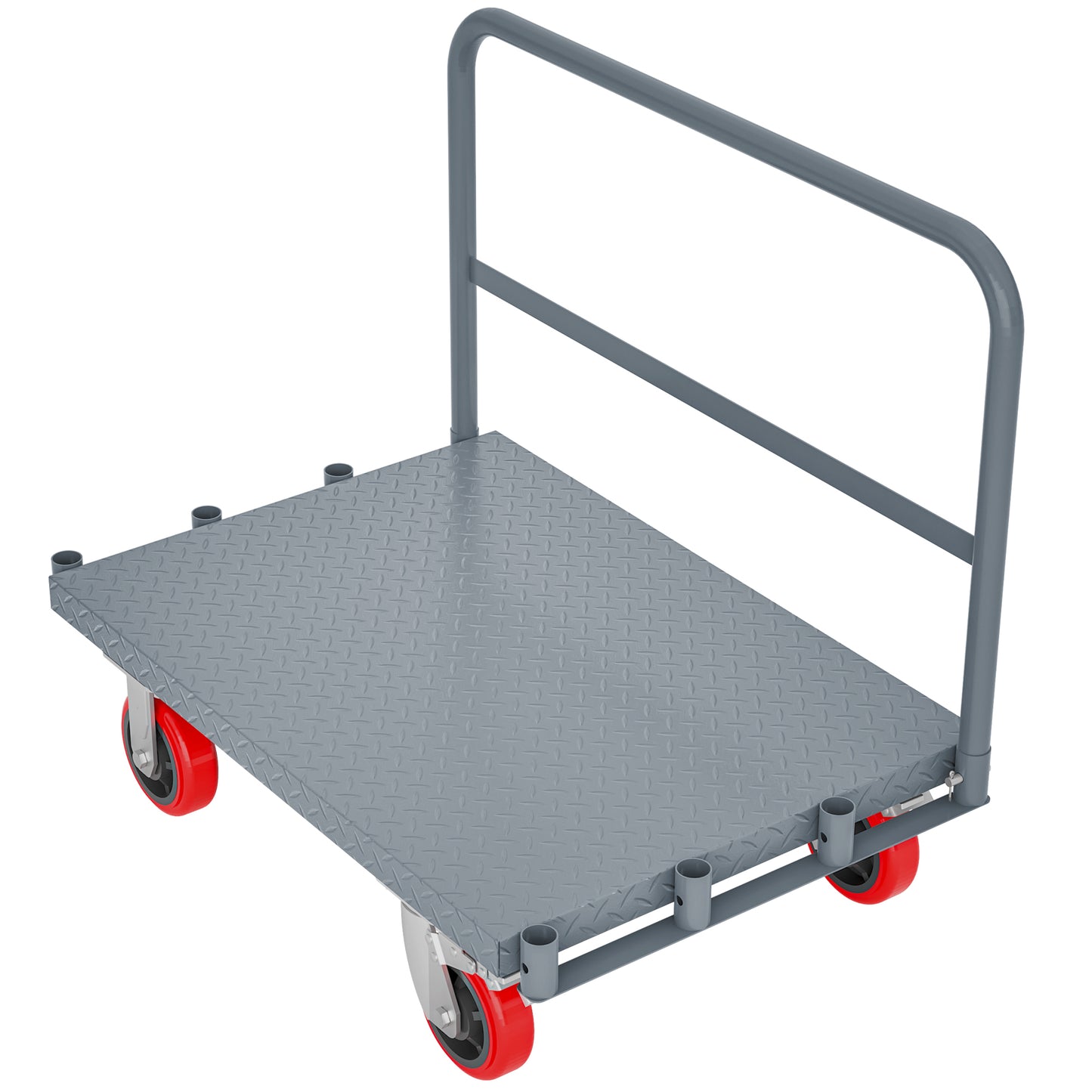 Heavy-Duty Steel Panel Cart with Handrails