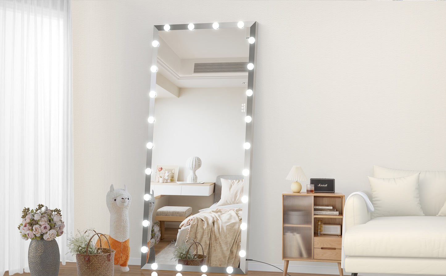 Glow & Style Full-Length Mirror