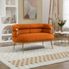 Chic Mini Loveseat in Orange