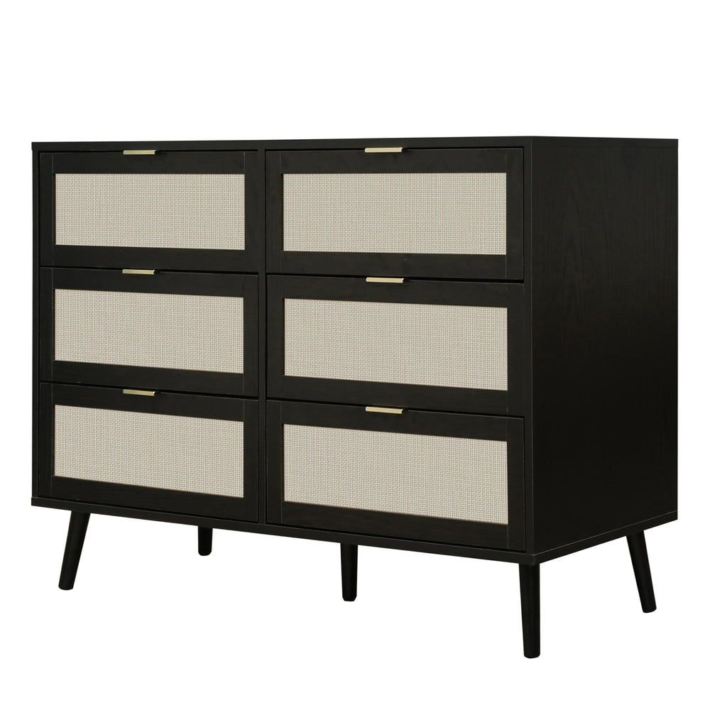 Chic Black Wooden Dresser