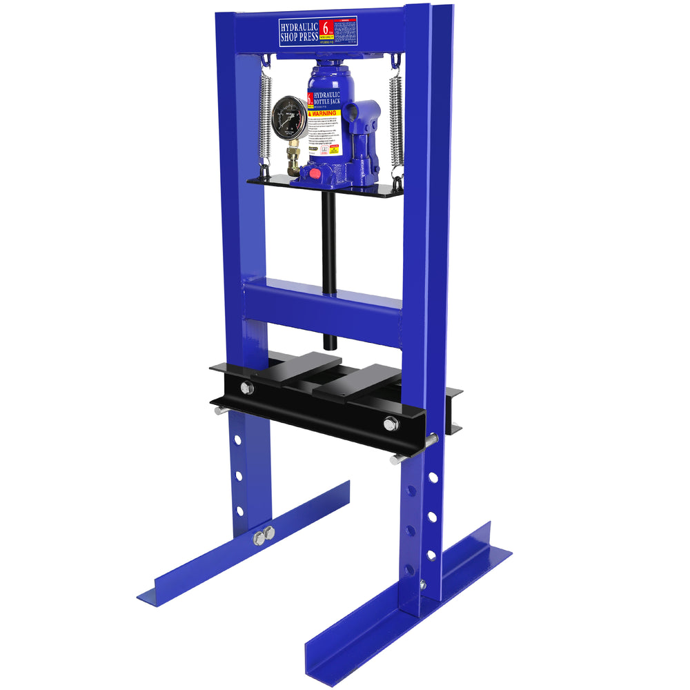 Heavy-Duty Hydraulic Floor Press - Blue