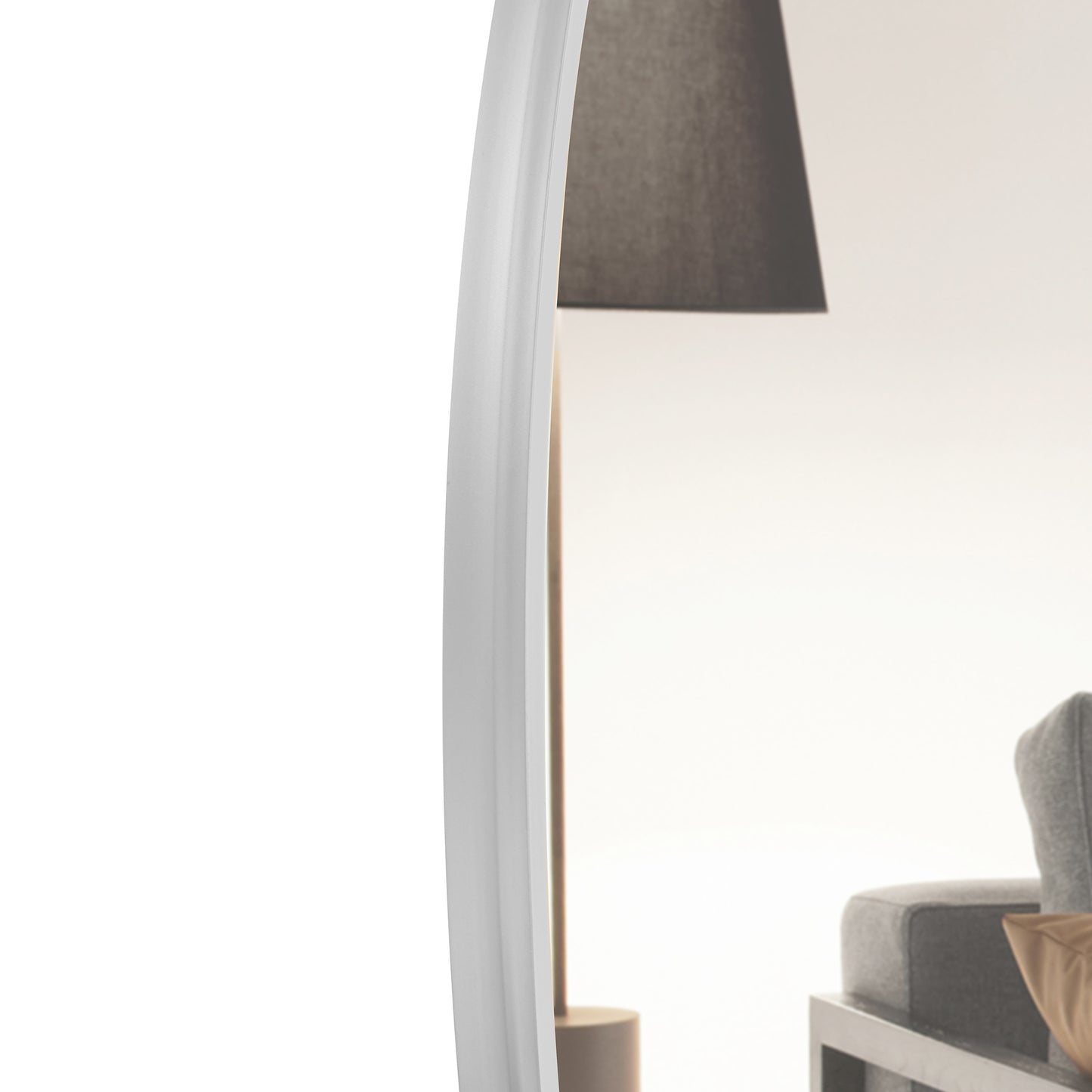 Sleek Silver Arch Wall Mirror