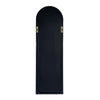 Sleek Black Arch Full-Length Mirror