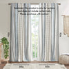 Chic Cotton Stripe Curtain Panel