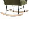 Cozy Teddy Rocking Chair in Dark Green