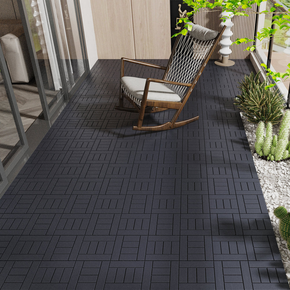 QuickFit Dark Gray Patio Tiles