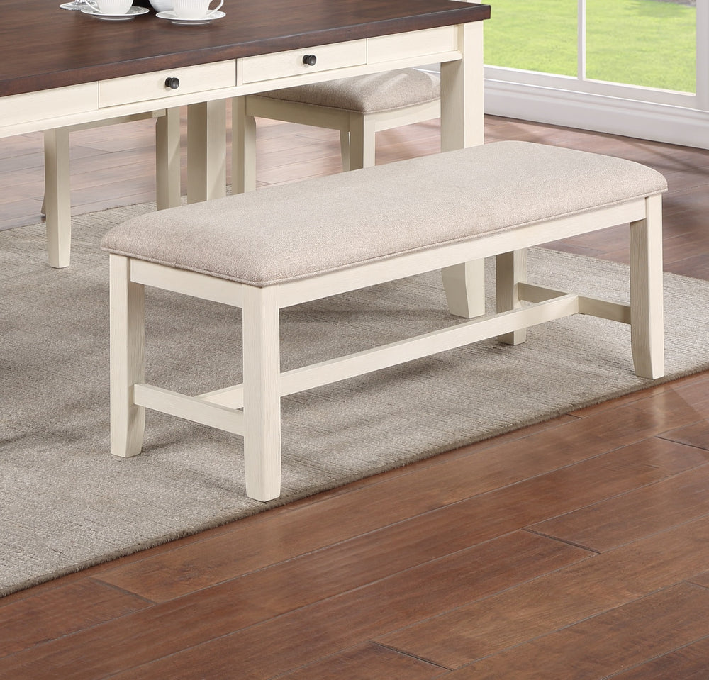 Cozy Beige Dining Bench