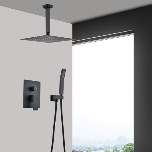 Deluxe Rainfall Shower Combo with Handheld Wand