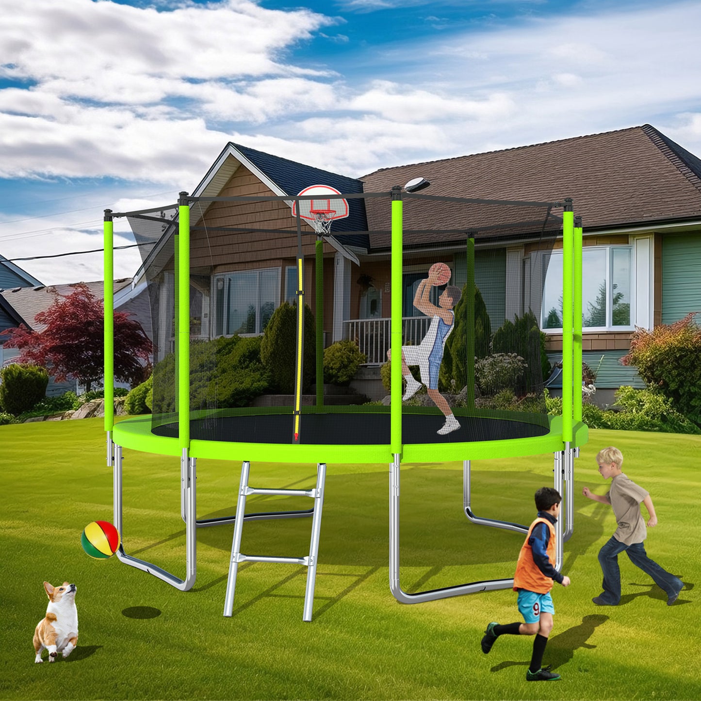 Bounce & Score Trampoline Fun!