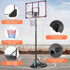 Adjustable Portable Basketball Hoop with Wheels