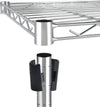 Sturdy Chrome 5-Shelf Storage Rack