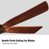 Rustic Walnut Ceiling Fan with Remote