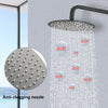 Sleek Black Wall-Mount Shower Set