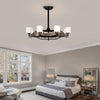 Farmhouse Elegance Ceiling Fan Chandelier