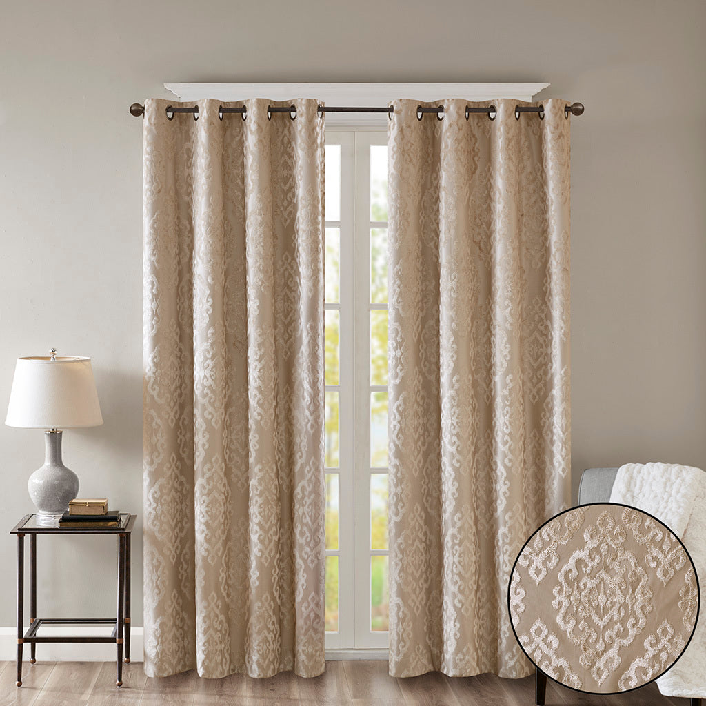 Total Blackout Knitted Curtain Panel