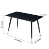 Sleek Black Dining Table for Smart Living