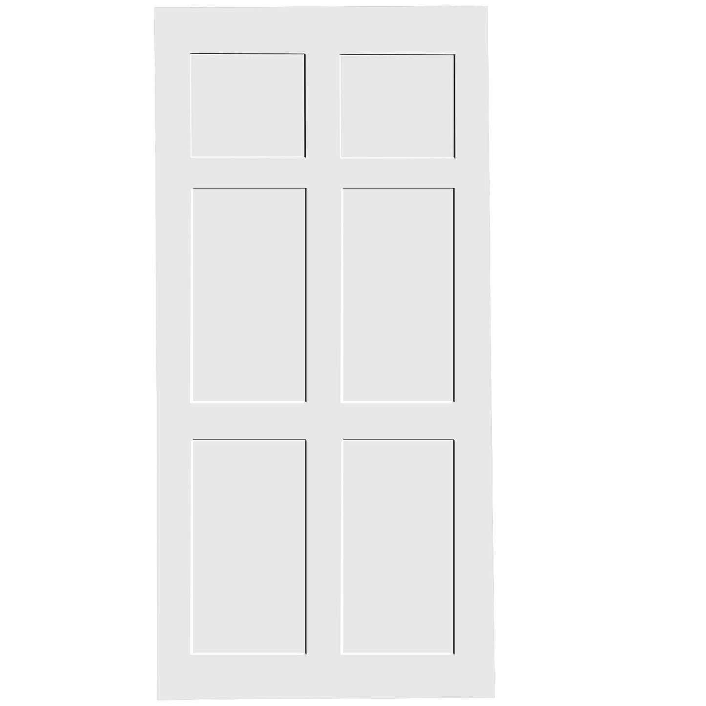 Stylish Barn Door Kit - Modern Paneled Design with Sliding Hardware