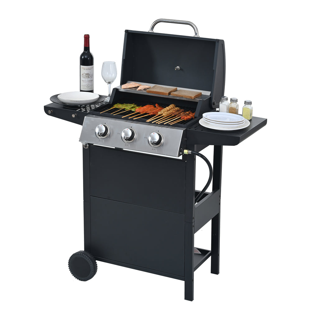 Ultimate Patio Propane Grill with Shelves & Wheels