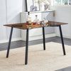 Sleek Brown Glass Dining Table