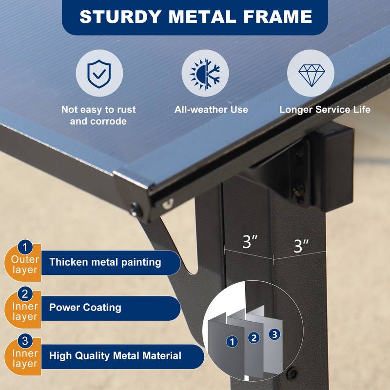 CozyMetal Patio Pergola Gazebo