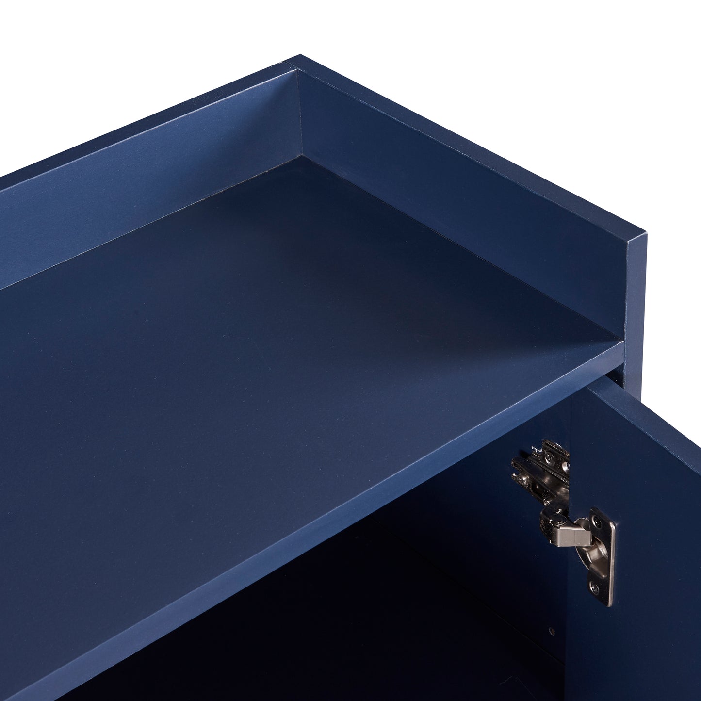 Navy Chic Storage Buffet: Elegant Organization for Your Home