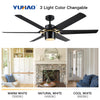 Sleek Remote-Controlled LED Ceiling Fan