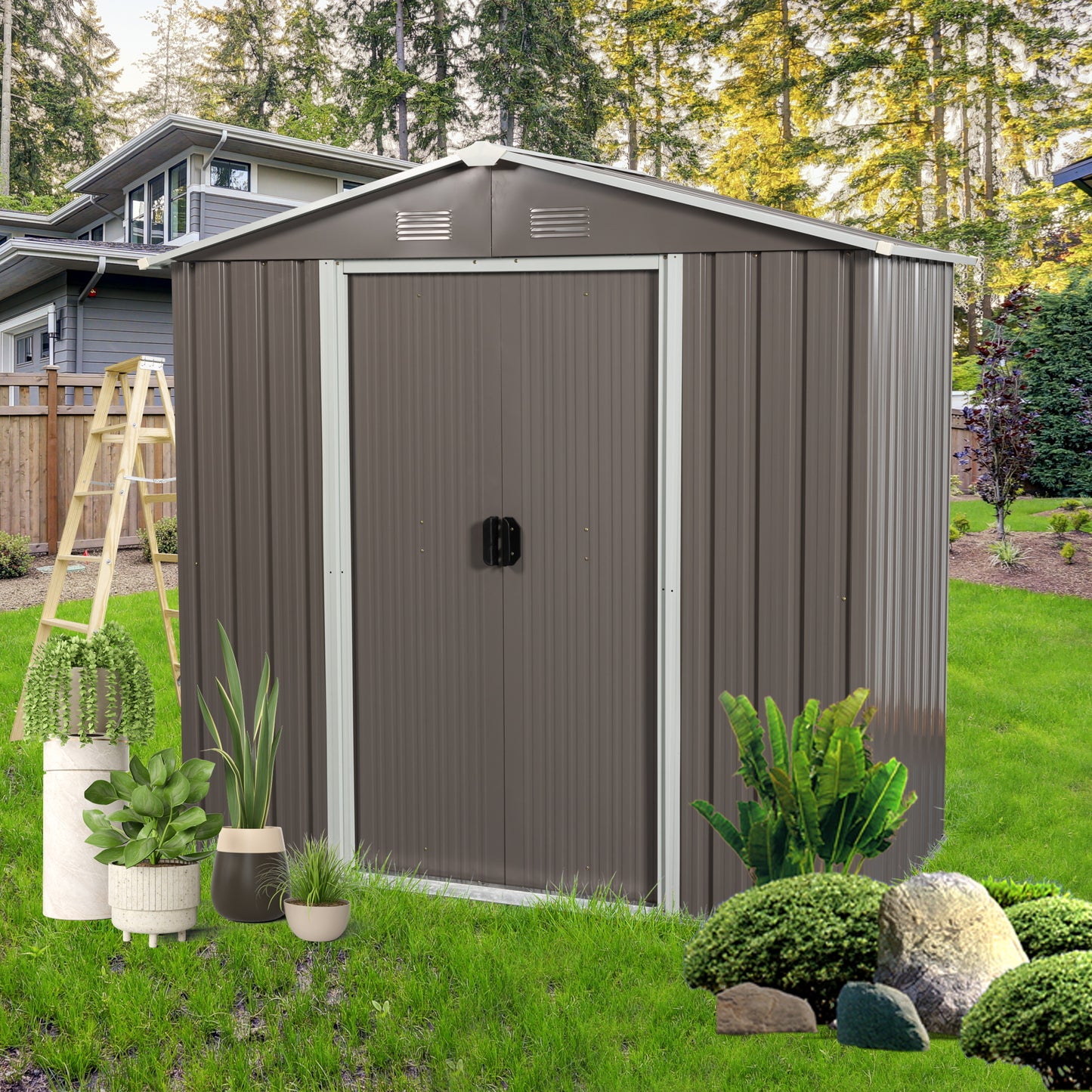 Outdoor Metal Storage Shed