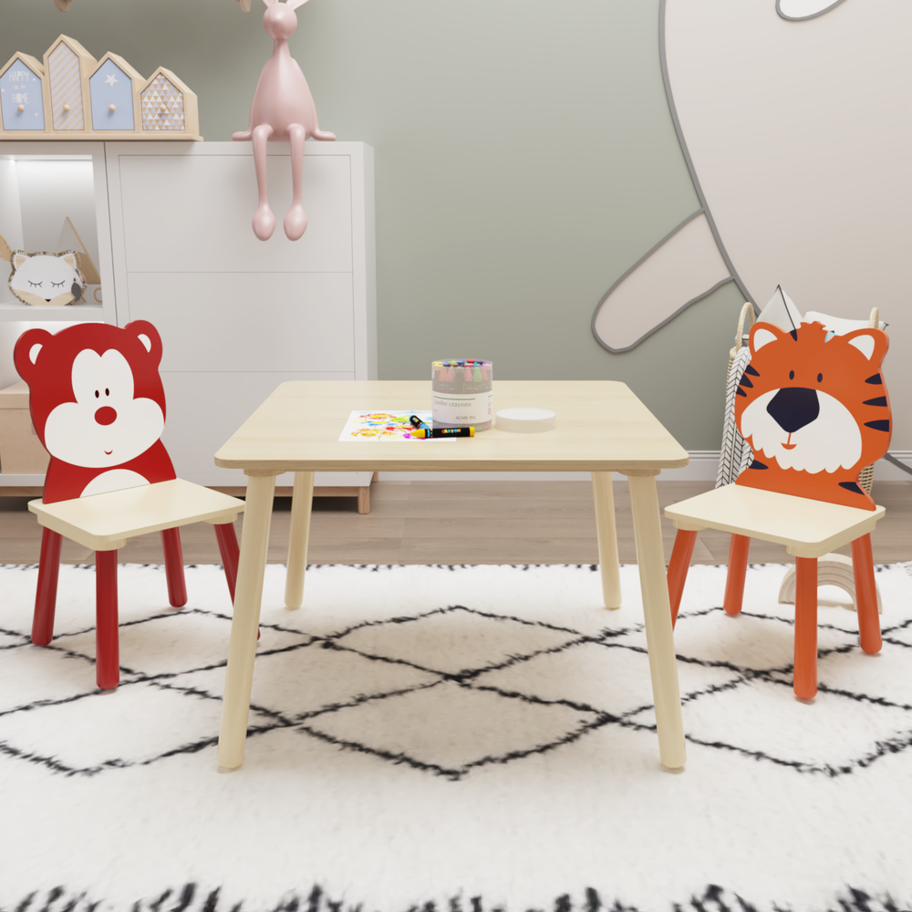 Bear & Tiger Playtime Table Set