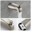 Sleek Brushed Nickel Shower & Tub Combo