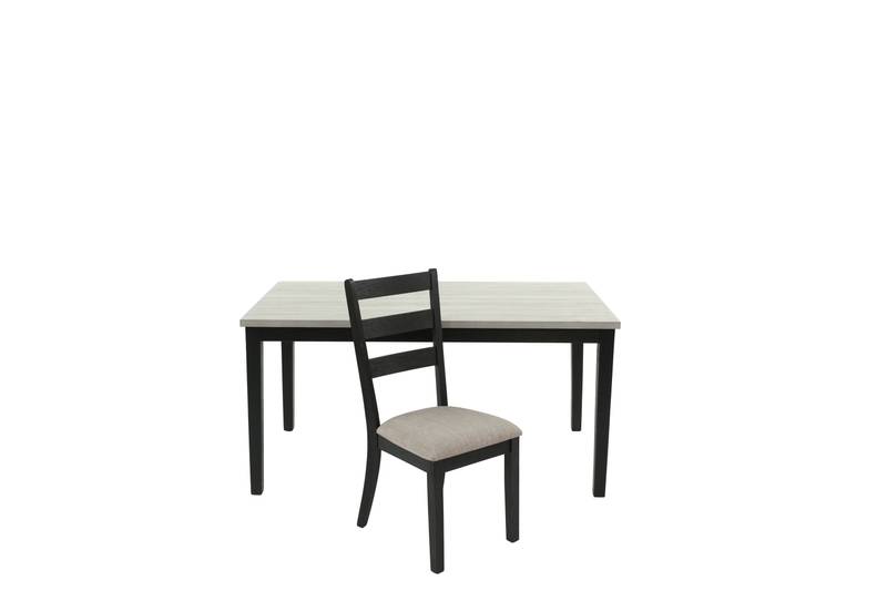 Charming Rustic Dining Set with Cushioned Chairs