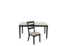 Charming Rustic Dining Set with Cushioned Chairs