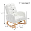Chic Rocking Chair with Footrest