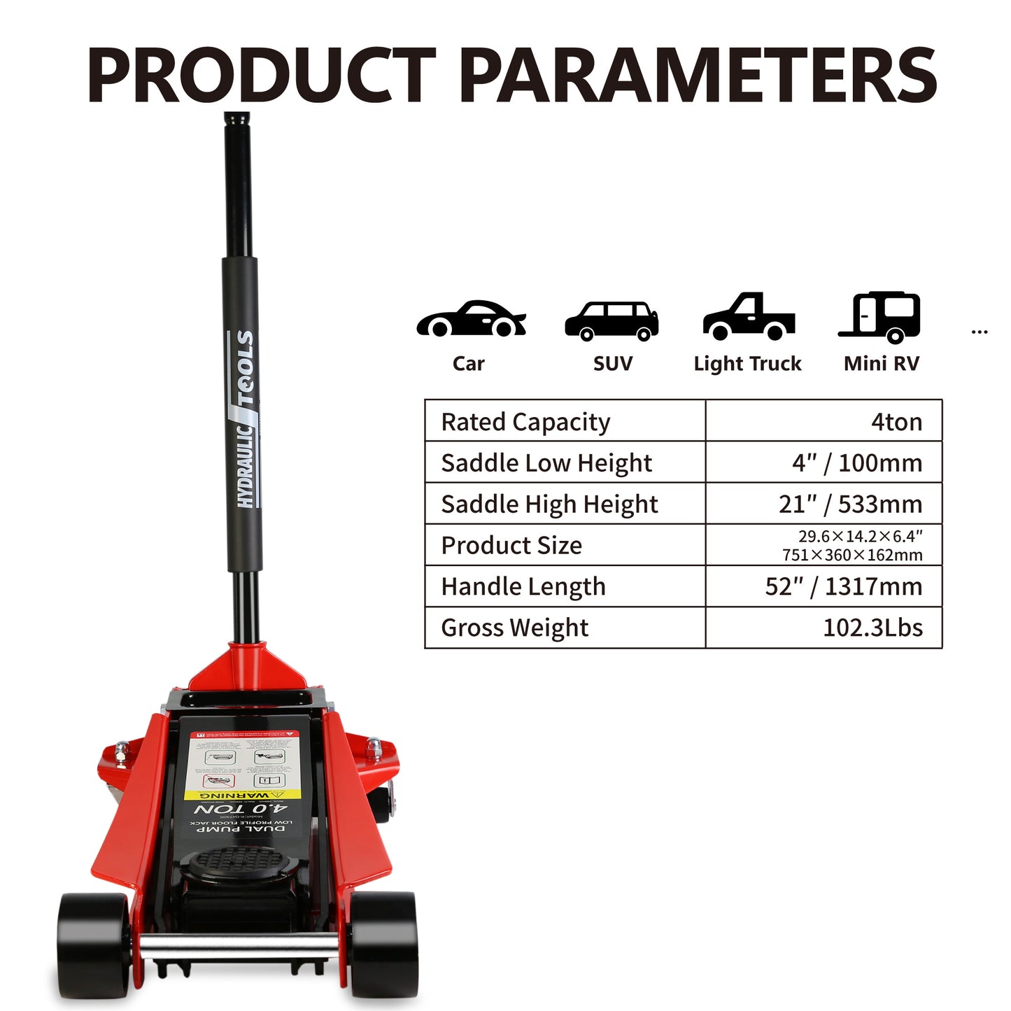 QuickLift Low-Profile Floor Jack