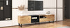 Sleek Media Console with Drop-Down Door and Ample Storage