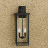 Stylish Black Outdoor 4-Light Wall Sconce